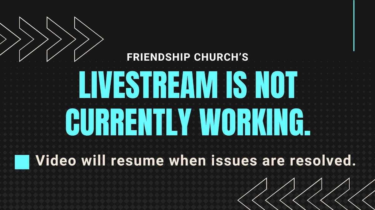 Livestream Not Working Graphic